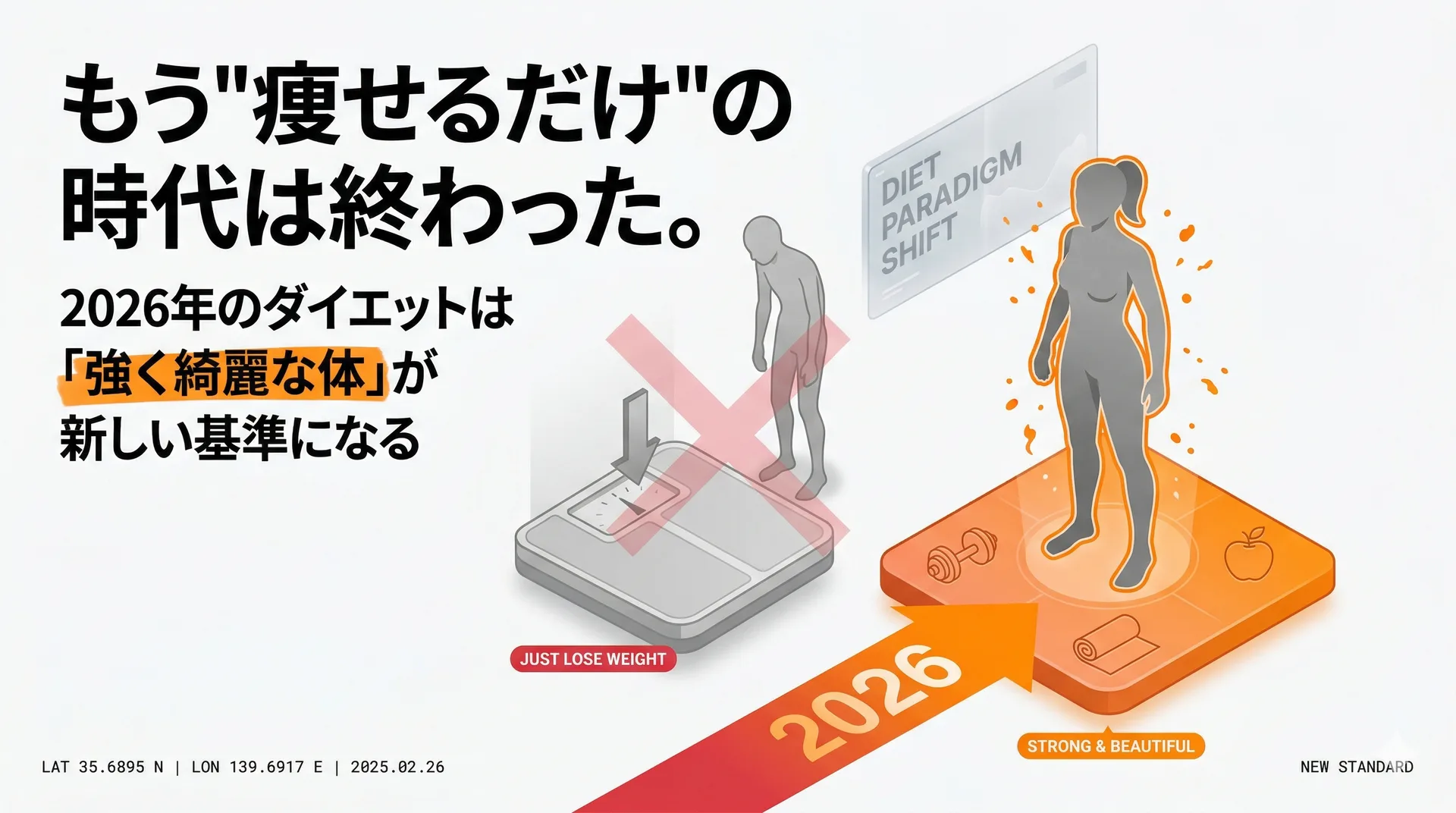 もう"痩せる"だけじゃない！2026年のダイエットは「強く綺麗な体」が主流に
