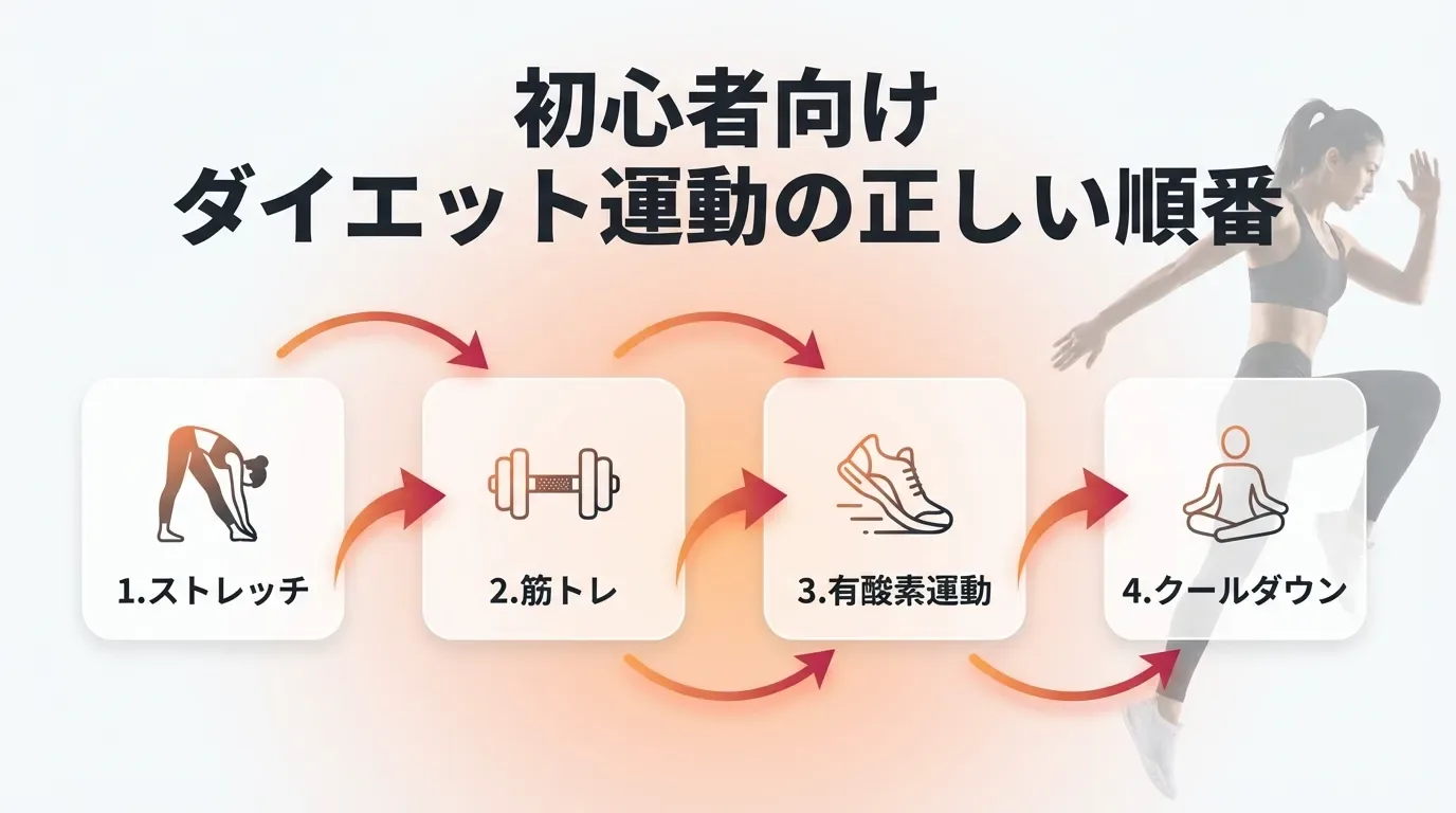 ダイエット効果を最大化する運動の順番｜初心者のための科学的な正解【西新宿】