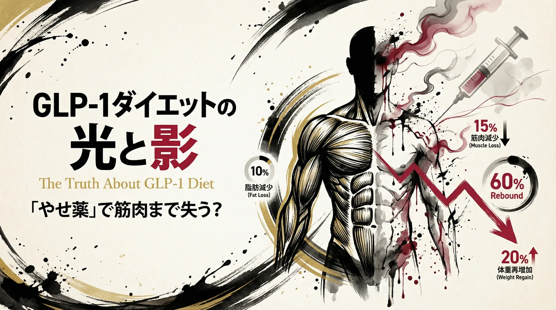 GLP-1ダイエットの光と影｜「やせ薬」で筋肉まで失う？リバウンドの科学