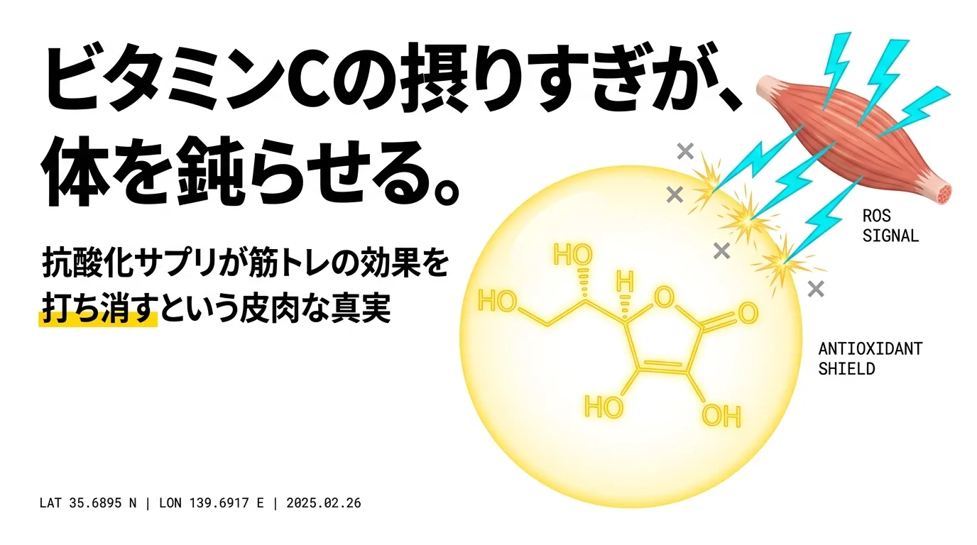 ビタミンCの摂り過ぎは体を鈍らせる原因かも？